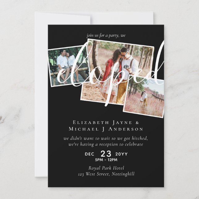FOTO Anúncio de Casamento às Furas Recepção Festa (Frente)
