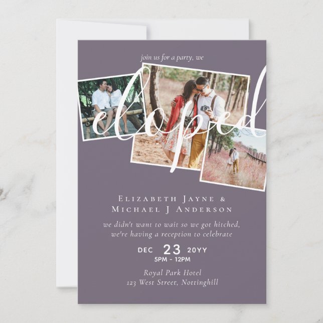 FOTO Anúncio de Casamento às Pressas Festa de Rece (Frente)