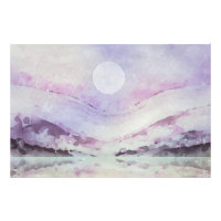 *~* AP19 PURPLE Abstrato Paisagem Sun art