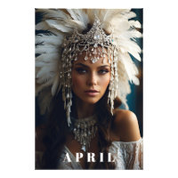 *~ AP53 ABRIL Boho BIRTHDAY DIAMONDS Mulher