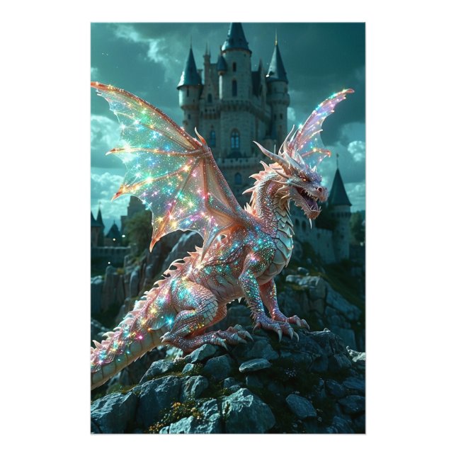 Foto *~* AP88 Castle Fantasy Dragon Trabalho de arte 16 (Frente)