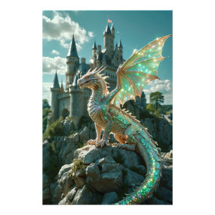 Foto *~* AP88 Castles Fantasy Dragon Wall Art 24