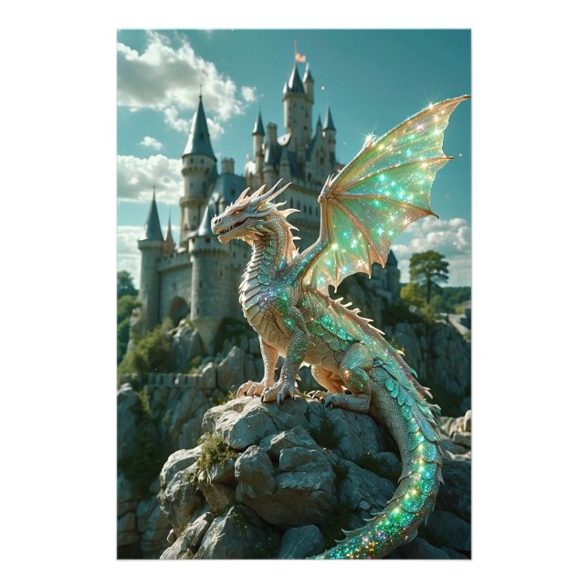 Foto *~* AP88 Castles Fantasy Dragon Wall Art 24 (Frente)