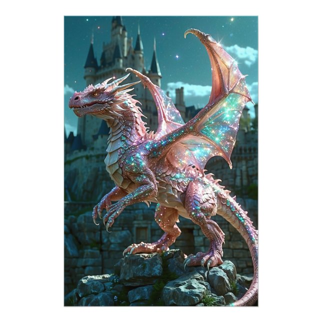 Foto *~* AP88 Fantasy Shimmering Dragon Wall Art 15 (Frente)