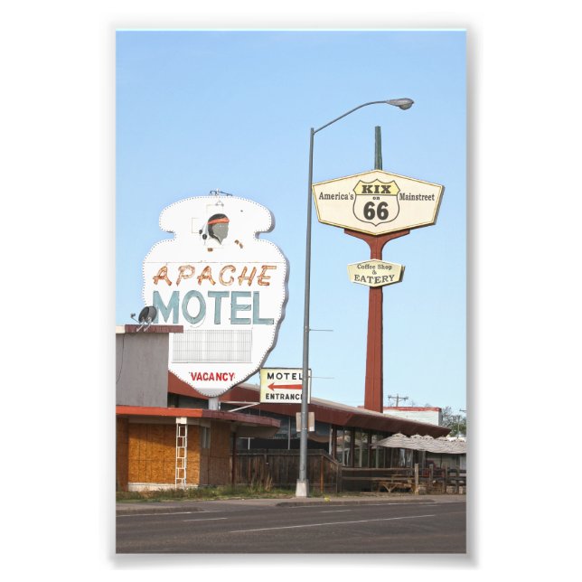 Foto Apache Motel Sinal, Tucumcari, Novo México (Frente)