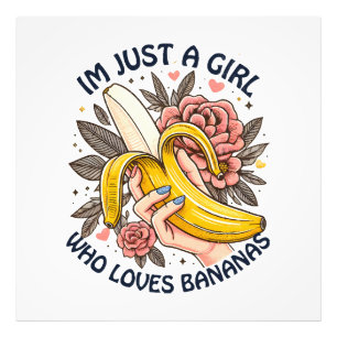 Foto Apenas Uma Garota Que Ama Bananas
