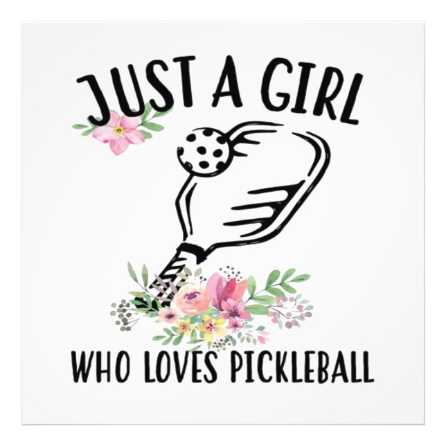 Foto Apenas uma garota que ama Pickleball (Frente)