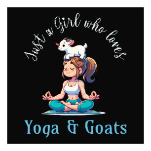 Foto Apenas uma garota que ama Yoga e Cabras