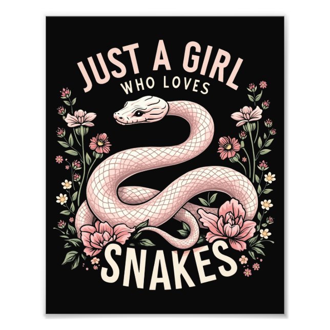 Foto Apenas Uma Menina Que Ama Cobras (Frente)