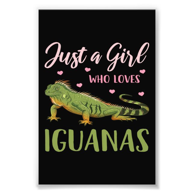 Foto Apenas Uma Menina Que Ama Iguanas (Frente)