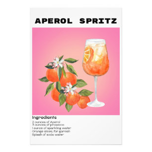 Foto Aperol Spritz Cocktail Recebe Arte de Mercado Flor