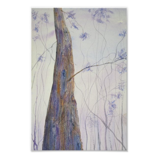 Foto Aquarela de Madeira Solitária (Frente)