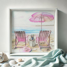 Aquarela pela linha costeira 2