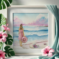 Aquarela por linha de costa