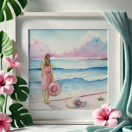 Foto Aquarela por linha de costa