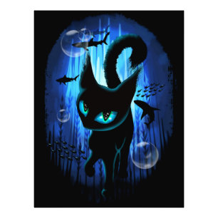 Foto Aquático - Gato Surreal na Fantasia do Oceano Prof