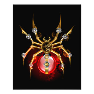 Foto Aranha steampunk em preto