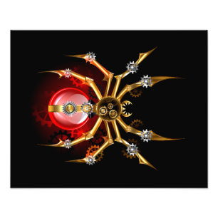 Foto Aranha steampunk em preto