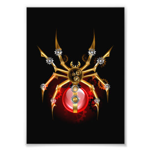 Foto Aranha steampunk em preto