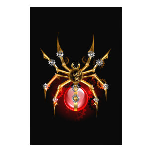 Foto Aranha steampunk em preto
