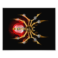 Aranha steampunk em preto