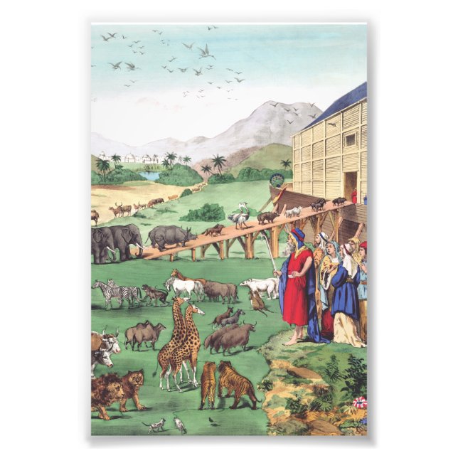 Foto Arca de Noé com animais (Frente)