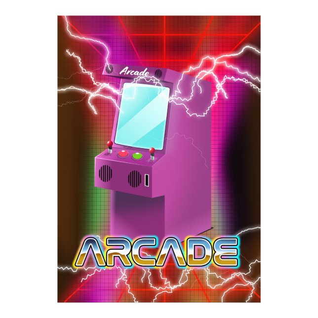 Foto Arcade retrô dos anos 80 (Frente)