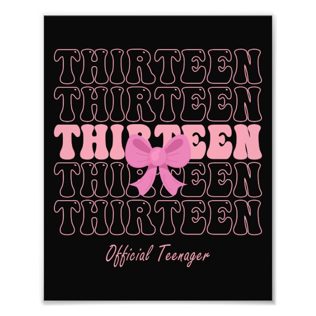 Foto arco de coquete rosa de 13 anos Adolescente oficia (Frente)