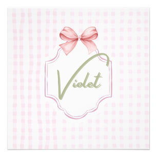 Foto Arco do infantário Violet Baby Girl Personalizado