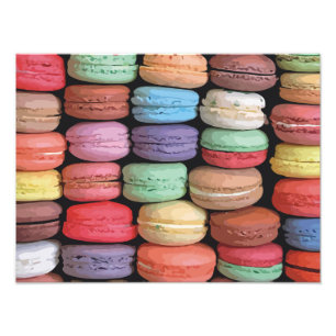 Foto Arco-íris de biscoitos empilhados de Macaron do