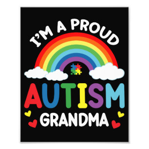 Foto Arco-íris Eu Sou Uma Avó Orgulhosa do Autismo Cons