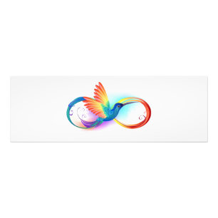 Foto Arco-íris Hummingbird com símbolo Infinito