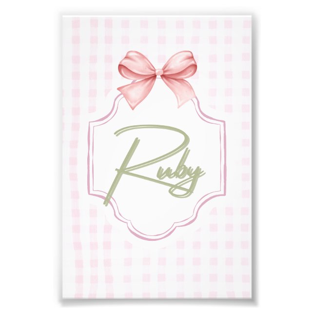 Foto Arco Personalizado de Enfermeira Ruby Baby Girl &G (Frente)