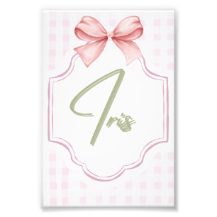 Foto Arco Rosa Iris Baby Girl Personalizado
