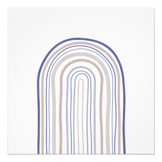 Foto Arcos de meio século - Azul e bege (Frente)