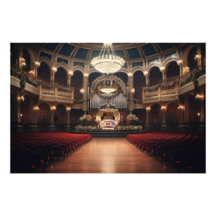 Foto Área do Projetista de Órgão de Tubos de Teatro
