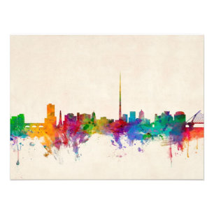 Foto Arquitectura da cidade da skyline de Dublin