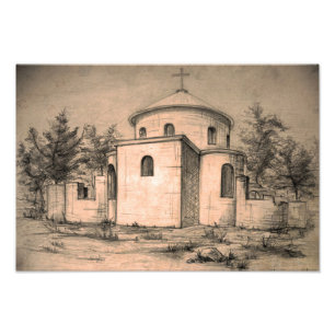 Foto Arquitetura Antiga Igreja Ortodoxa Desenhando Arte