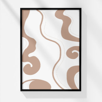 Foto Art mural neutre minimaliste bohème abstrait