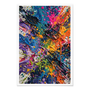 Foto Arte Abstrata Caos Colorido