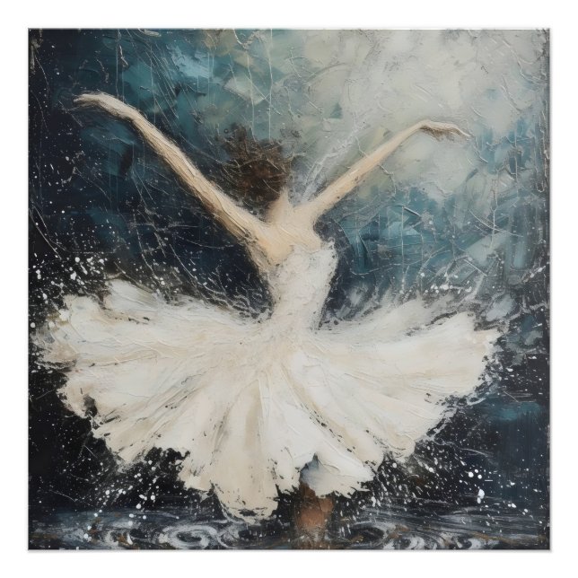 Foto Arte abstrata de dança de bailarina (Frente)