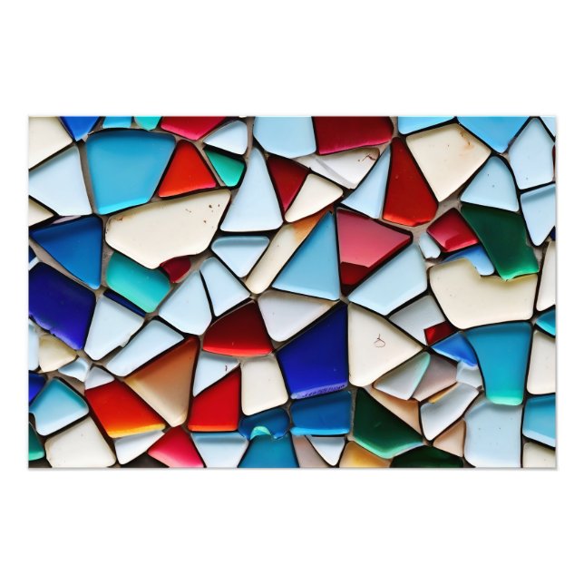 Foto Arte abstrata em vidro quebrado (Frente)