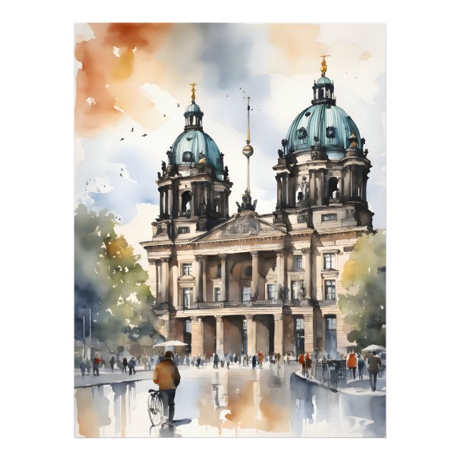 Foto Arte aquarela de Berlim (Frente)