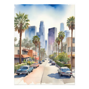 Foto Arte aquarela de Los Angeles