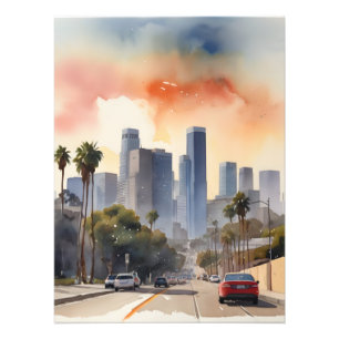 Foto Arte aquarela de Los Angeles