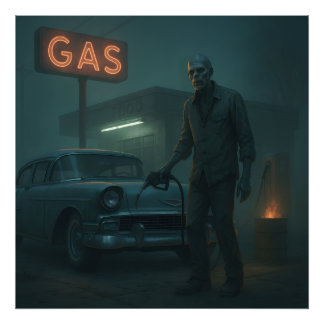 Foto Arte da Estação de Gás Zombie MCM