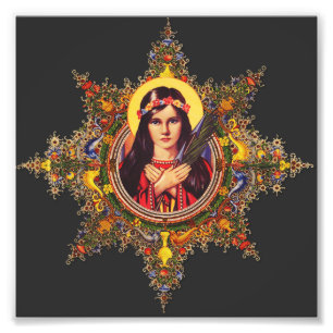 Foto Arte da Virgem Luminosa Premium Santa Filomena