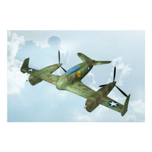 Foto Arte de Aviação Militar de Vôo de Warbird Vintage