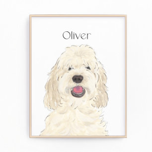 Foto Arte de Cachorro Branca Personalizada