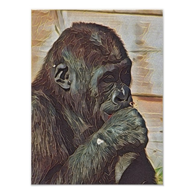 FOTO ARTE DE CHIMPANZÉ (Frente)